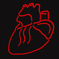 Human Heart Neon Skilt