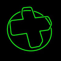 Pharmacy Green Cross Neon Skilt