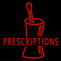 Prescriptions Neon Skilt